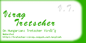 virag tretscher business card